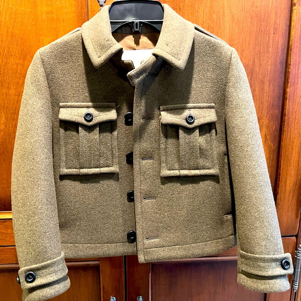 Green Olive Kids Burberry Jacket